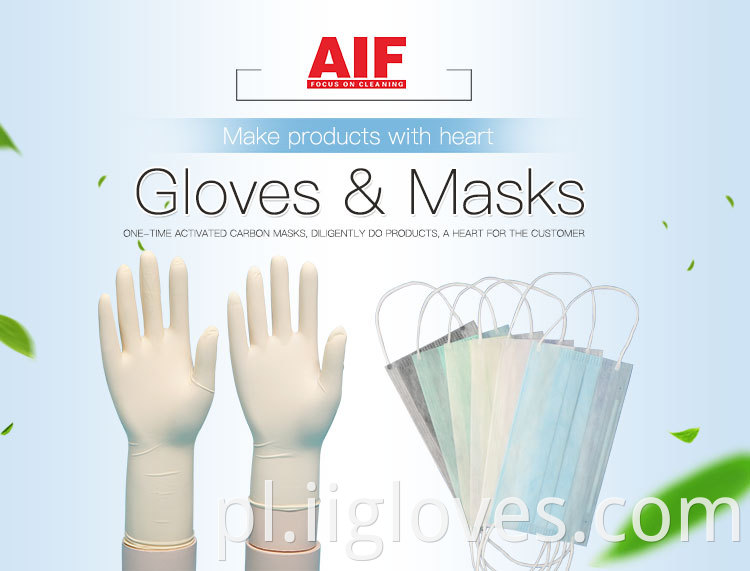 Lateksowe rękawiczki jednorazowe rękawiczki lateksowe proszkowe pudełko chirurgiczne badanie lekarskie producenci rękawiczek ręcznych lateks